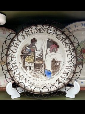 1890 Brownhills Pottery Company Staffordshire, England, Red Riding Hood
